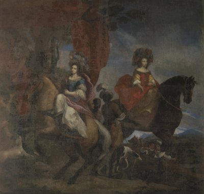 Claudia Margherita Scaglia di Verrua Marchesa del Maro e Ludovica Maria by Unbekannt Unbekannt